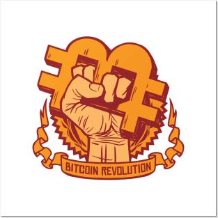 bitcoin revolution Posters and Art